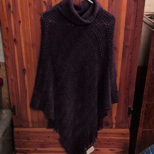 Elegant Purple Women's Poncho